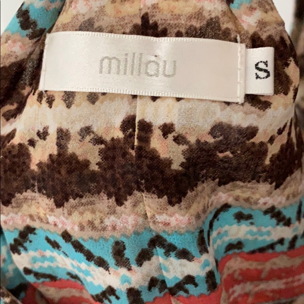 LF Millau Sheer Aztec Print Racerback Tank - Picture 5 of 5